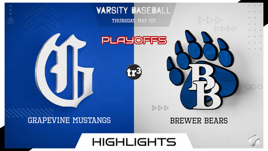 Highlight Reel - 2025 Baseball - Playoffs Round 1 Game 1 - Grapevine Mustangs vs Brewer Bears