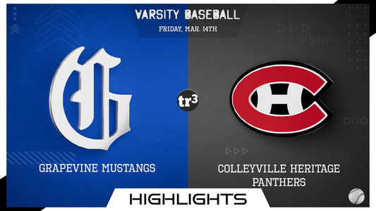 Highlight Reel - 2025 Baseball - Colleyville Heritage Panthers host Grapevine Mustangs - Mar 14