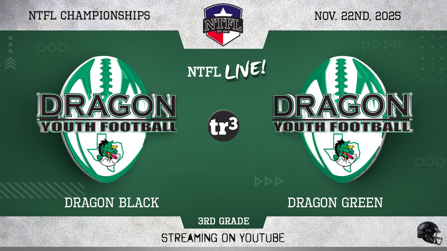 2025 Football - NTFL Super Bowl Game File - 3rd Grade Rookie Tackle