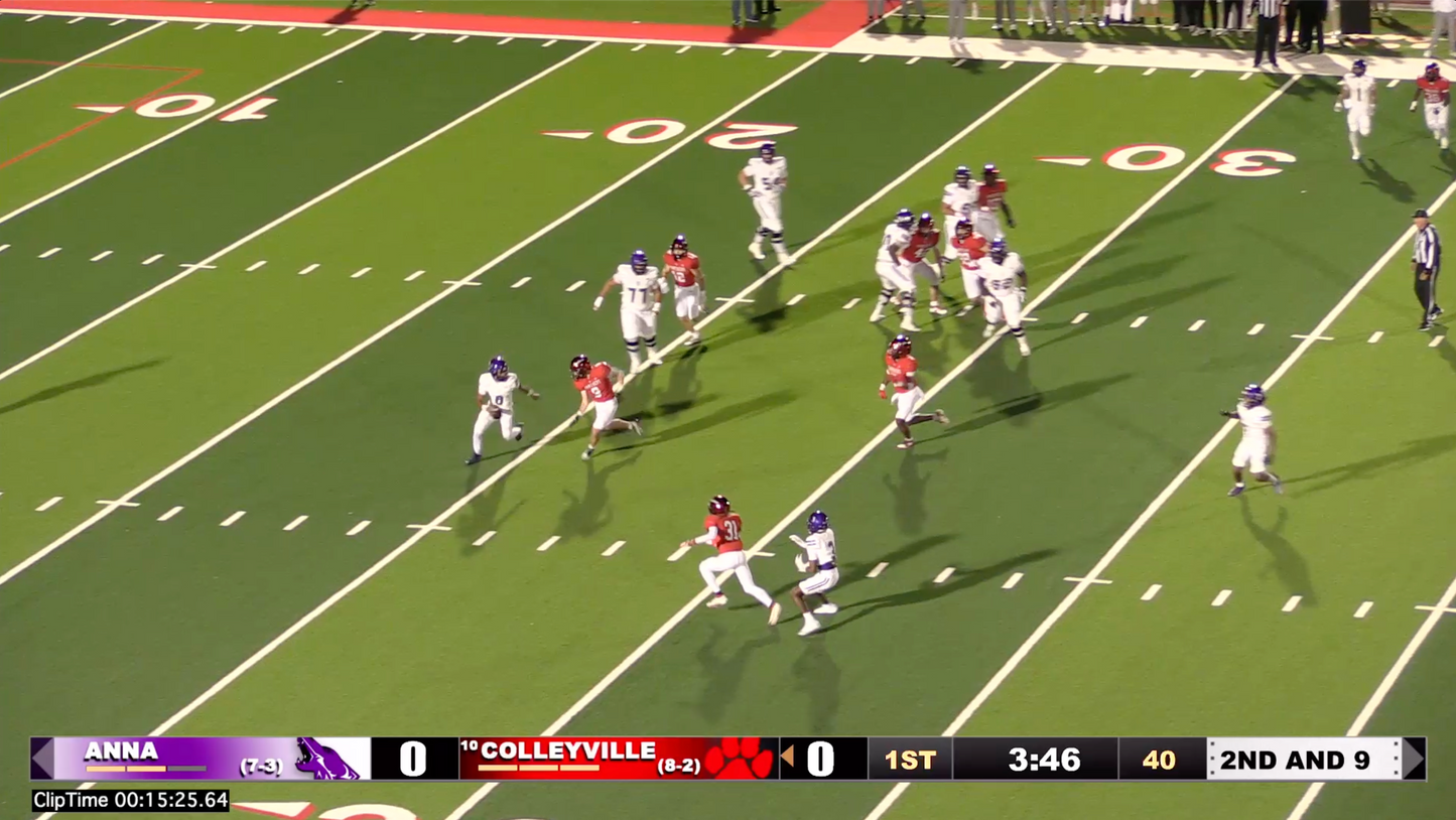 Colleyville v Anna - 15:19 Double on Cville.99 & PBU Cville.20