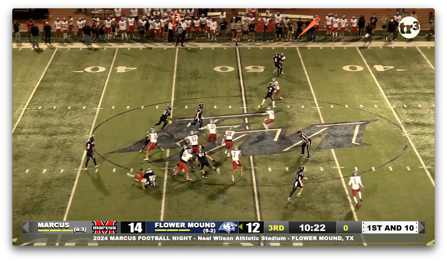 55 Yard TD Scamper by Simpson for Flower Mound's #22
