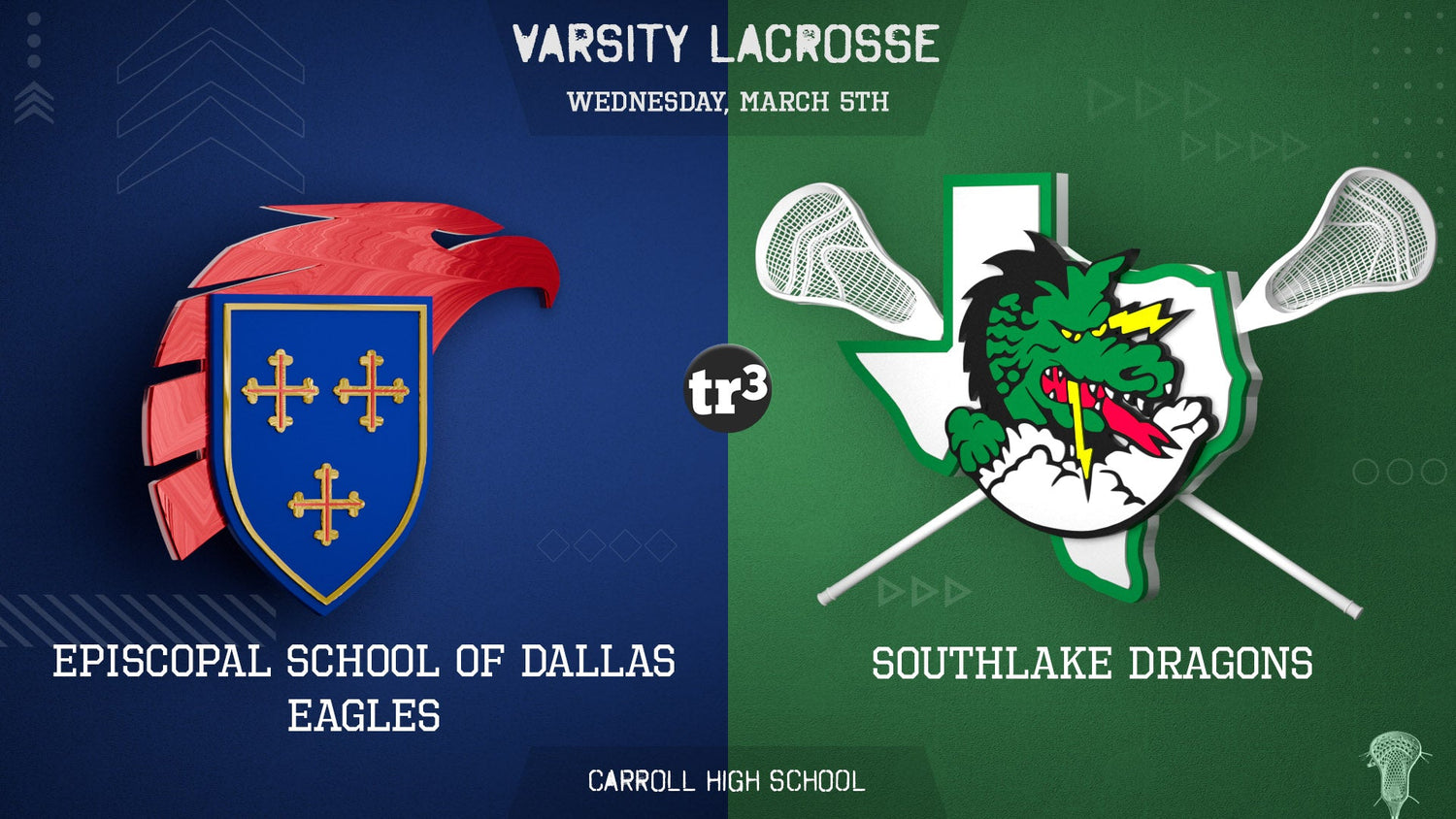 Lacrosse - Varsity - Southlake Lacrosse vs ESD Highlights - March 5, 2025