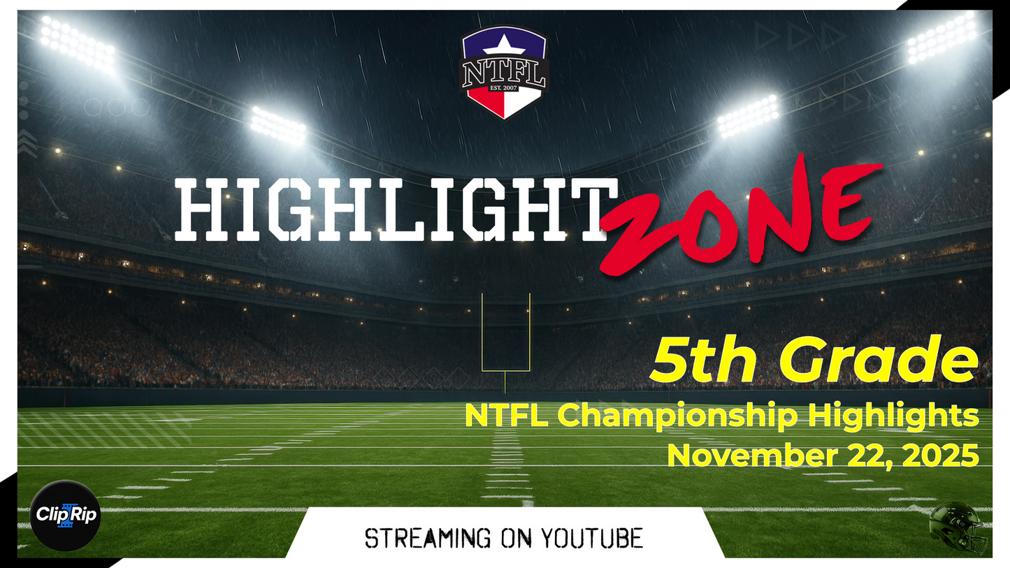 5th Grade Game Bundle - Game File and Highlights from 2025 NTFL 5th Grade Championship