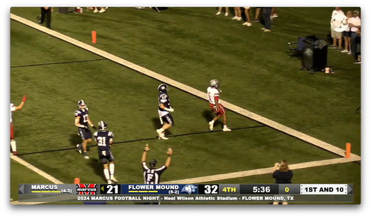 Garza's 12 yd jet sweep for TD cuts Flower Mound's lead over Marcus to 5